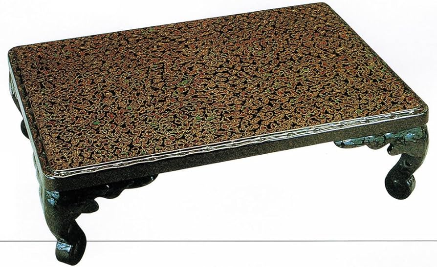 Amazon | 【木製漆塗り】本堆朱 5尺古代型鶴足 座卓 | うつわ日和