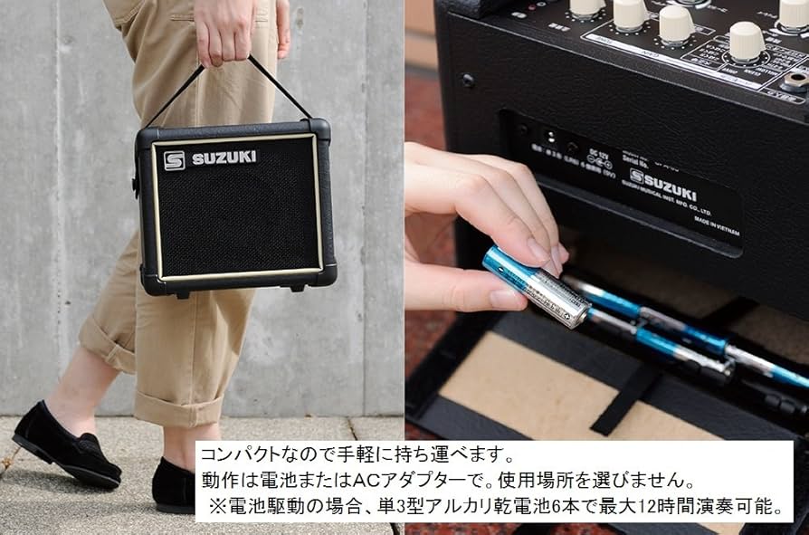 Amazon | SUZUKI スズキ 多目的アンプ SPA-03 | キーボードアンプ