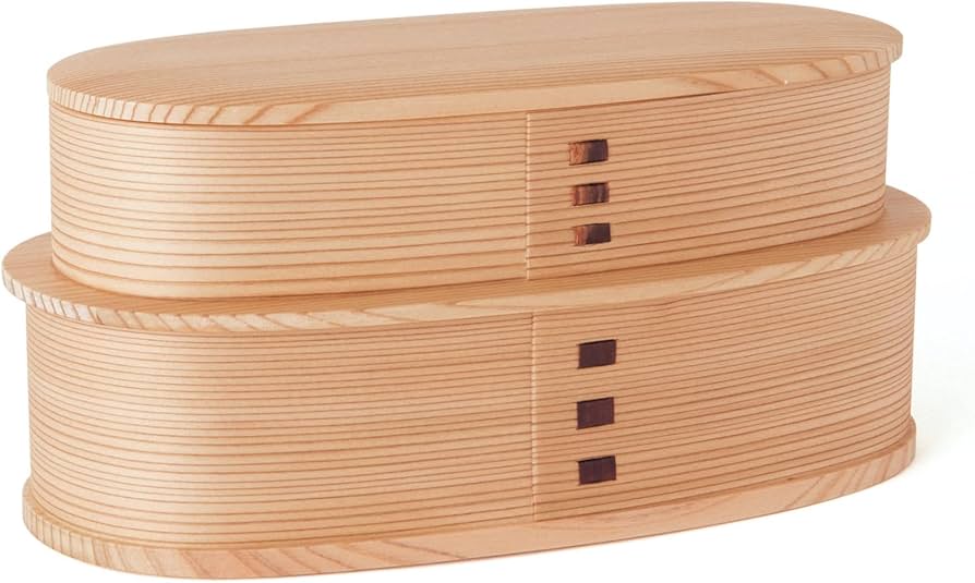 Amazon｜大館工芸社 やぐら弁当 2550 上段360ml 下段580ml 曲げわっぱ