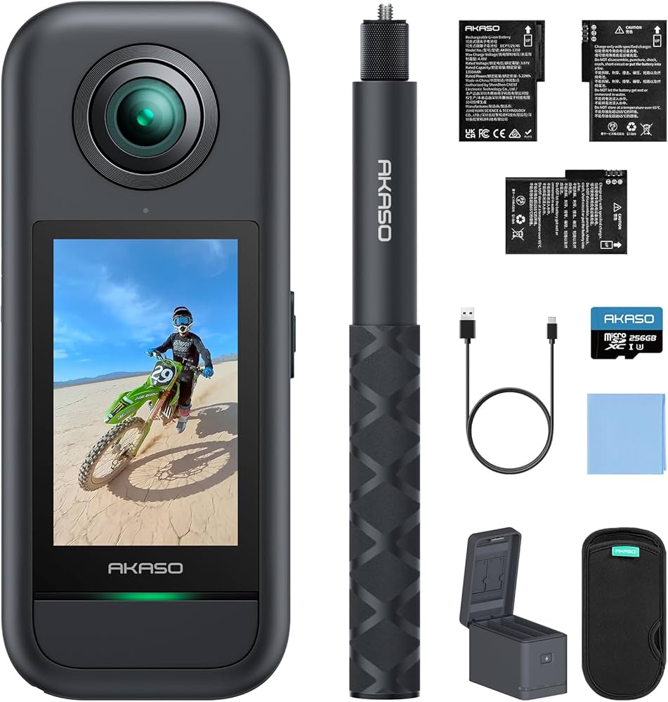 Amazon | AKASO 360 クリエイターコンボ版 256GB SDカード付き 360度