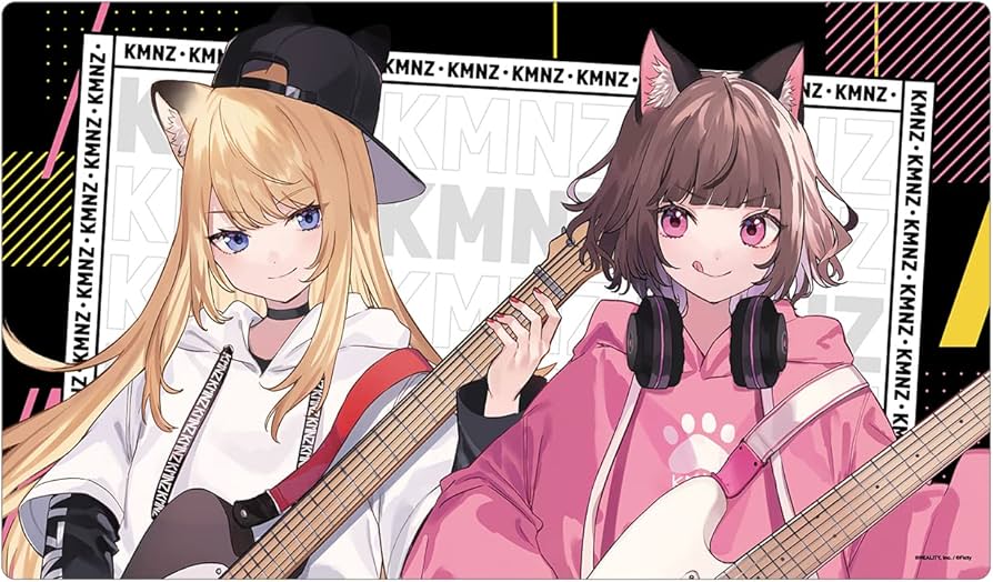 Amazon.co.jp: KMNZ 描き下ろしイラスト ギター演奏ver. プレイマット