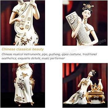 Amazon.com: Music Chinese Classical Girl Statues Musician Girls