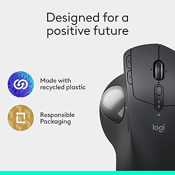 Amazon.com: Logitech MX Ergo S Advanced Wireless Trackball Mouse