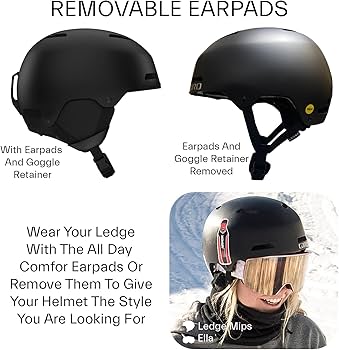 Amazon.com: Giro Ledge FS MIPS Snow Helmet/Goggle Combo - (Combo
