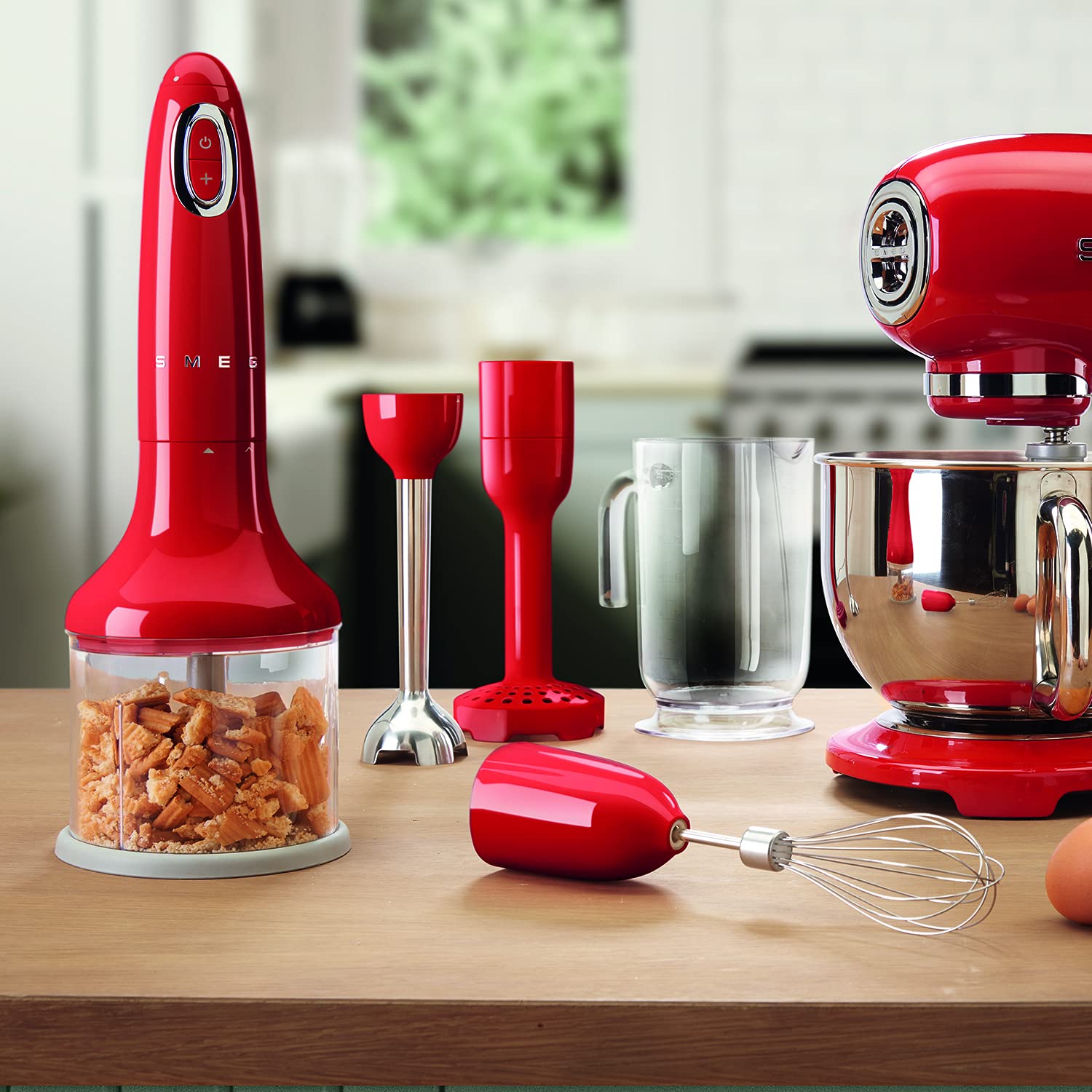 Amazon | 【日本正規品】SMEG スメッグ ハンドブレンダー (レッド