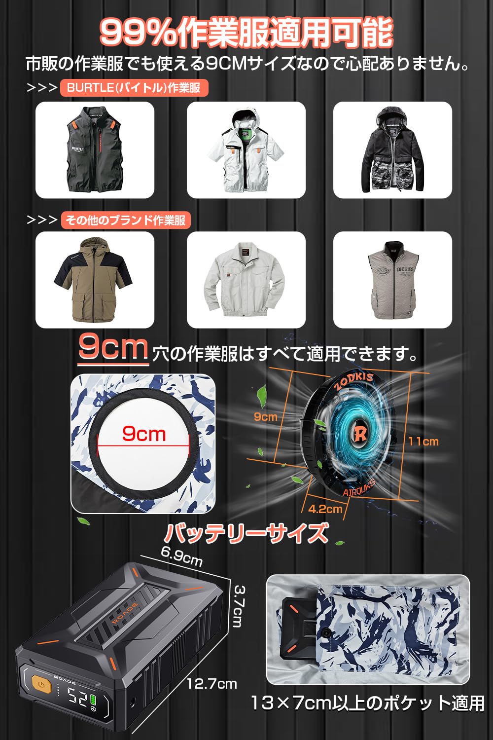 Amazon.co.jp: [meosos] 52Vファンバッテリーセット 40500mah