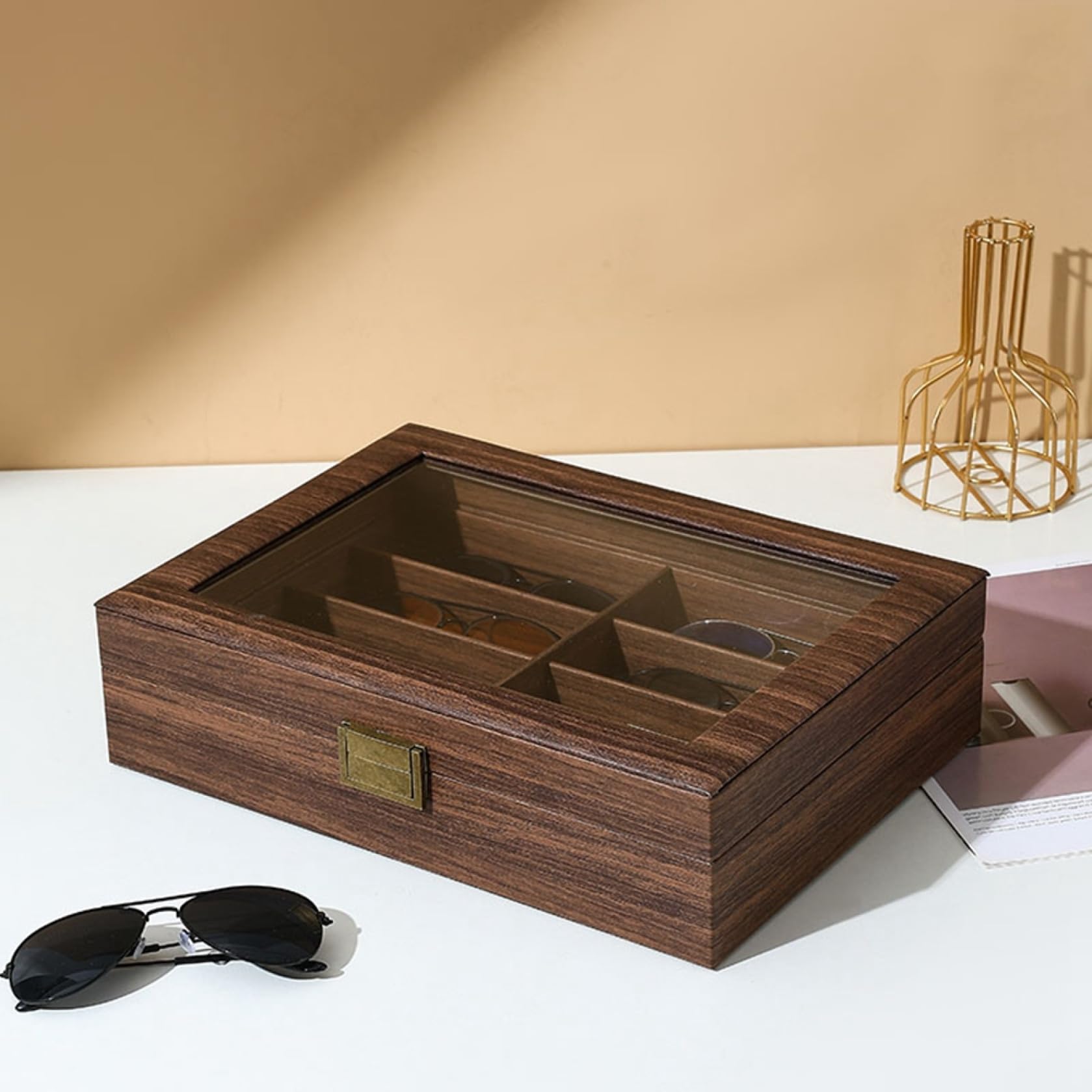 Amazon.co.jp: サングラス収納ケース メガネ収納ボックス ディスプレイ