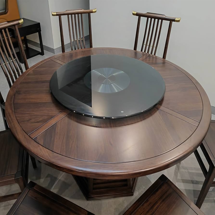 Amazon｜ターンテーブル ガラス 中華テーブル 直径 80 85 90 100 110cm