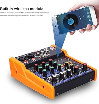 Amazon | 4チャンネルBluetoothサウンドミキサー、プロフェッショナル