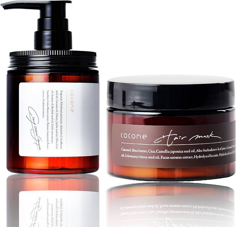 Amazon | クレイクリームシャンプー ＆ ヘアマスク 2点セット cocone