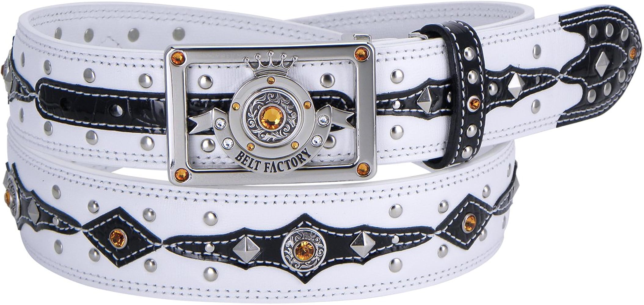 Amazon | （ベルトファクトリー） 本革ベルト ゴルフベルト マーカー付