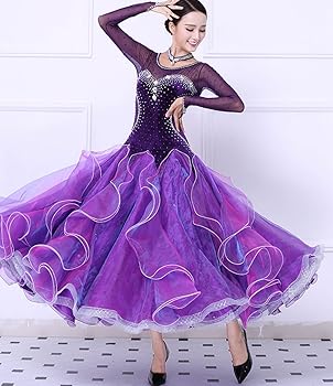 Amazon.co.jp: [LNIGHT] 豪華な社交ダンス衣装 モダンダンス ワルツ