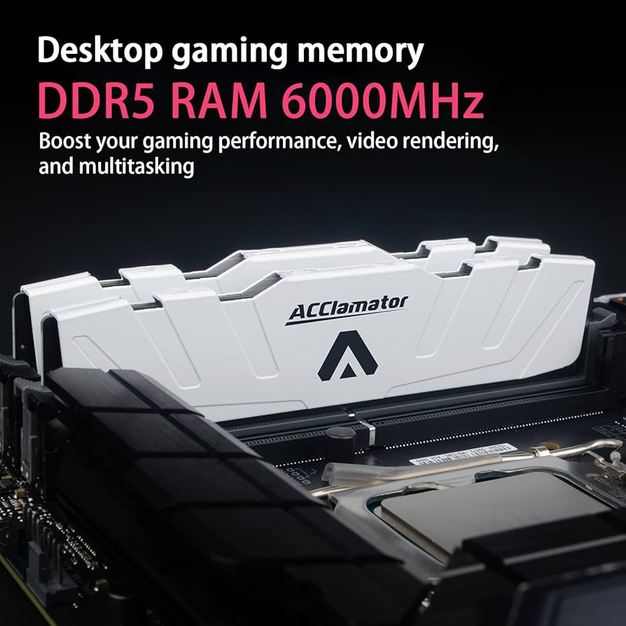 DDR5 RAM 32GB (16GB×2) 6000MHz (PC5-48000) CL40 1.35V (XMP3.0/Expo