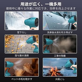 Amazon.co.jp: [2025新昇級版モデル] ブロワー 洗車 強力 PSE認定