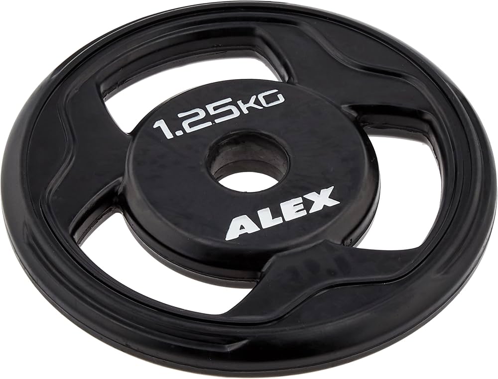 Amazon.co.jp: ALEX BPR ラバープレート 1.25Kg [穴径28mm] 黒