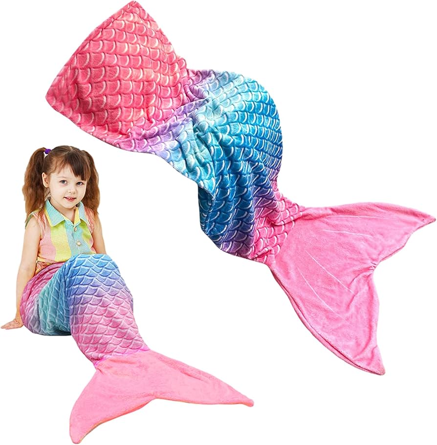 Amazon.co.jp: GIZMAC マーメイドテールブランケット大人用