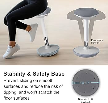 Amazon.com: ERGO COLLECT Standing Stool, Ergonomic Standing Desk