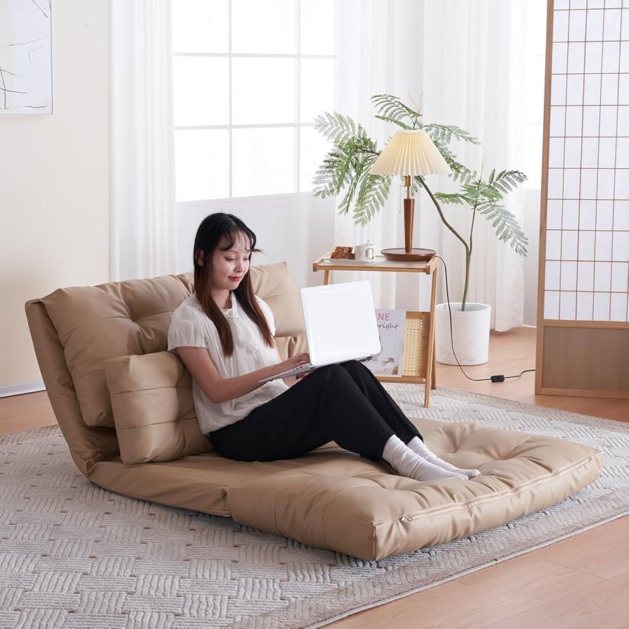 Amazon｜IKIFLY ソファーベッド ローソファー 2人掛け 座椅子マルチに
