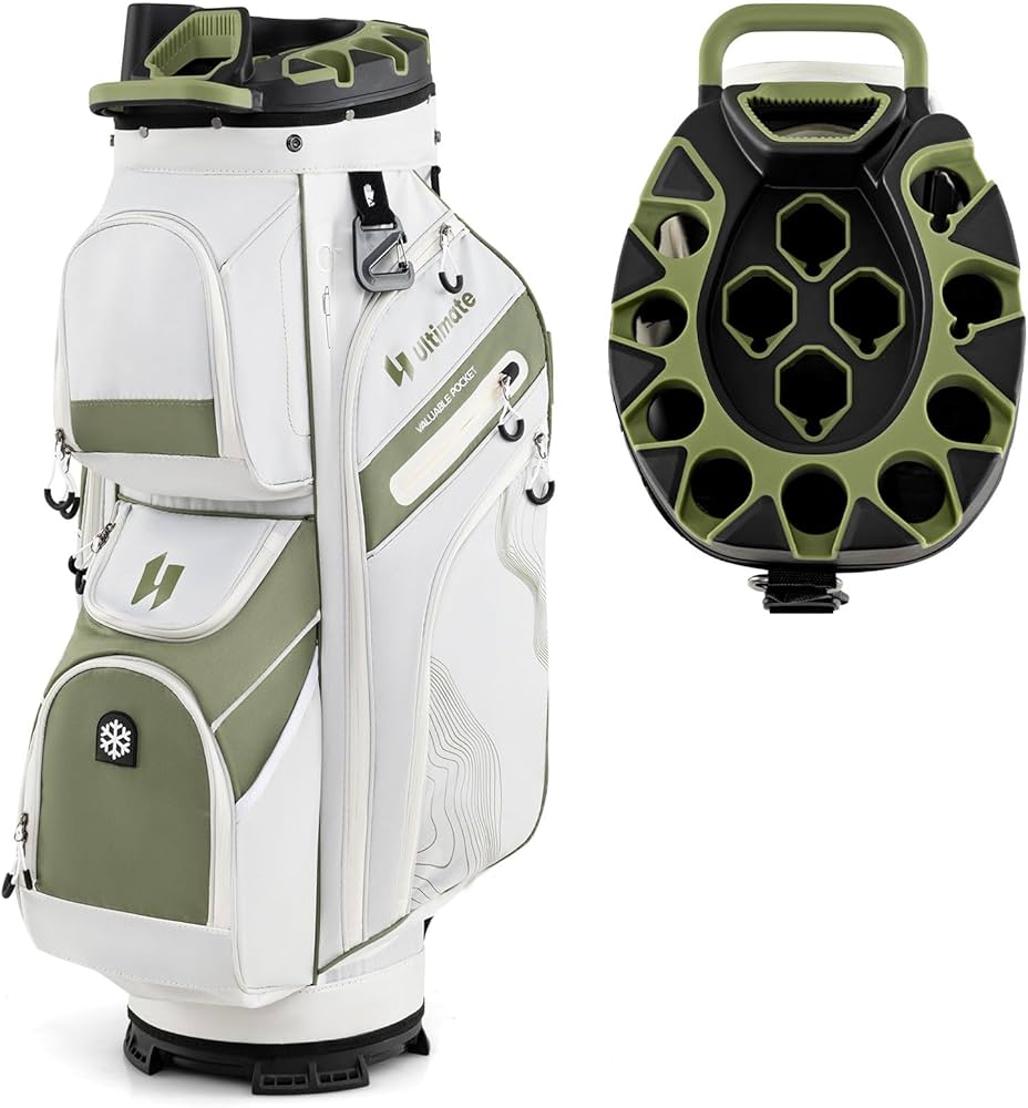 Amazon | GYMAX ゴルフバッグ キャディバッグ 14分割 47インチ対応 9.5