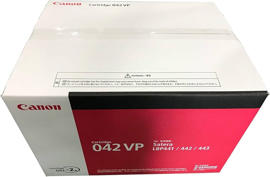 Amazon.co.jp: CRG-042VP 純正 トナ-カ-トリッジ042VP 2本パック 2個入