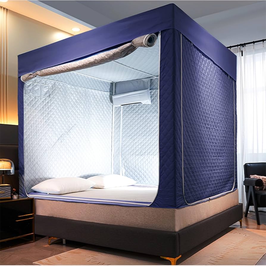 Amazon｜屋内ベッドテント暖房テント蚊帳 冬用子供用テントベッド