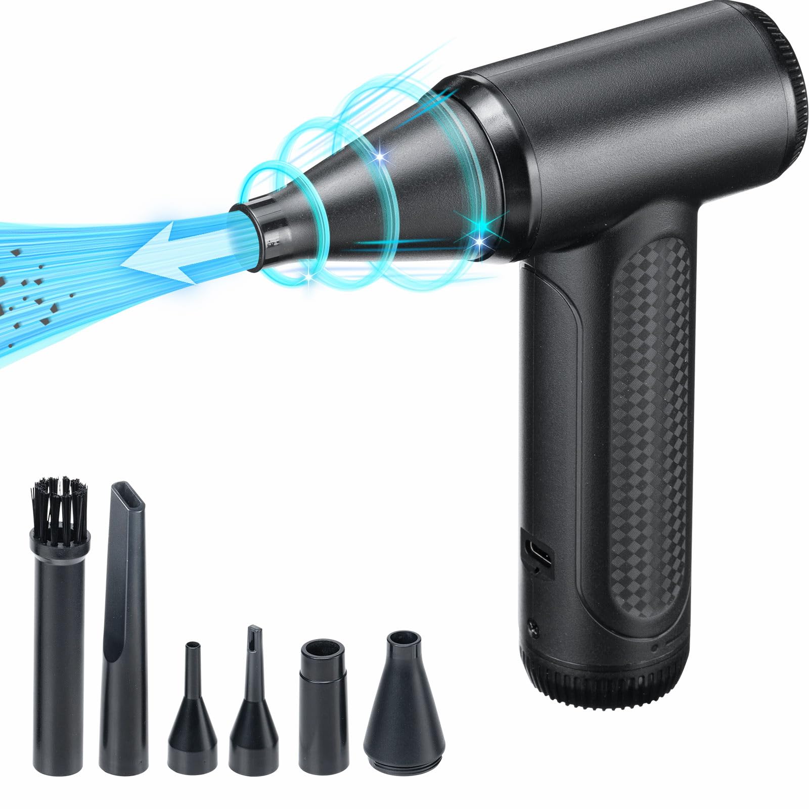 Amazon | イーサプライ 電動エアダスター USB充電式 コードレス 強力