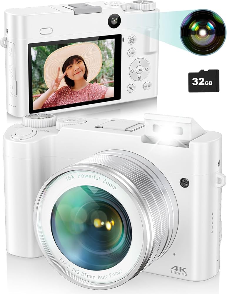 Amazon | 4K デジカメ デジタルカメラ 6400万画素 4K解像度 オート