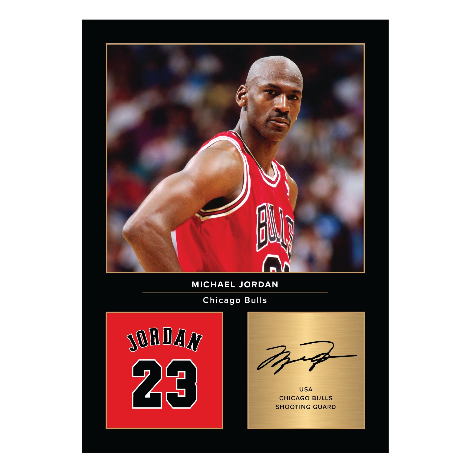Icons Wall Art Michael Jordan Signed A4 Printed Photo Picture