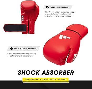 Amazon.co.jp: Adidas AIBA Competitionボクシンググローブ – レッド