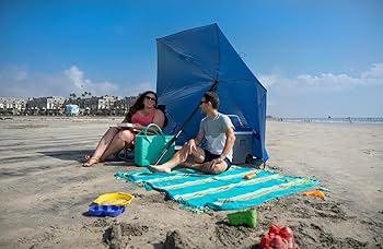 Amazon | スポーツブレラ(Sport-Brella) パラソル サンシェード ブルー