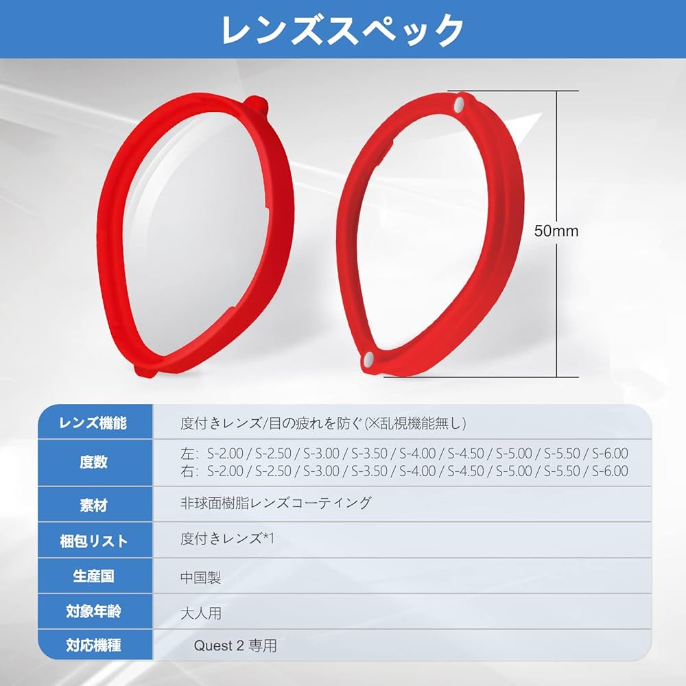 Quest 2 128GB ヘッドストラップ 近視用レンズ-6.00 Amazon.co.jp
