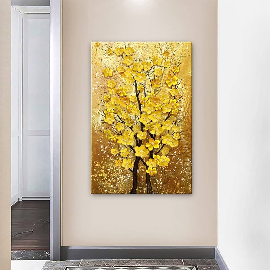 Amazon.co.jp: アートパネル 風水 絵 玄関 油絵 絵画 金運アップお