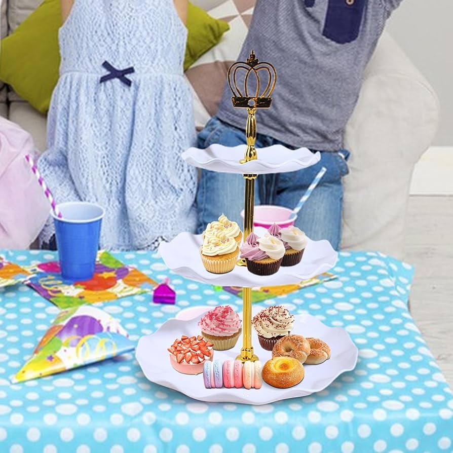 Amazon｜ケーキスタンド アフタヌーンティースタンド 三段ケーキ