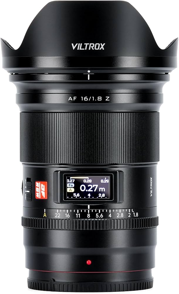 Amazon.com : VILTROX AF 16mm f/1.8 Z Full Frame Lens, Auto Focus