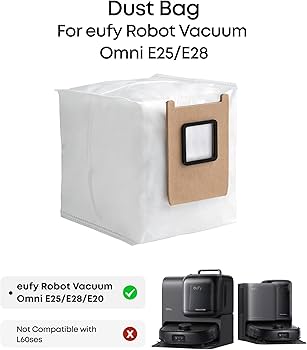 Amazon.com - eufy Dust Bag, 3-Pack, 3L, Leak-Proof, Effective
