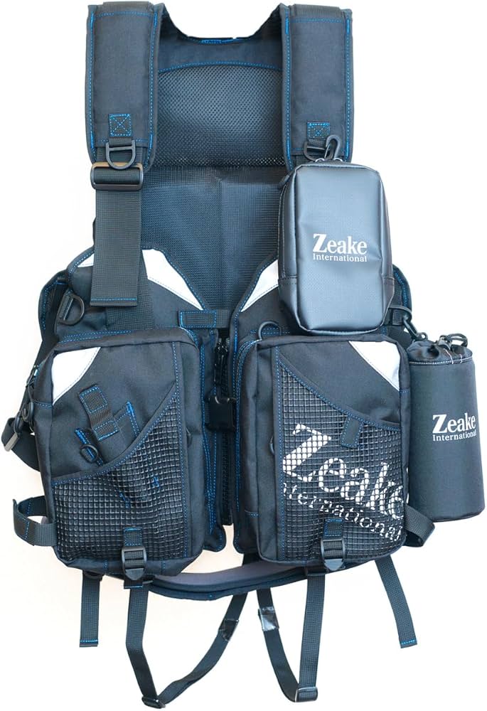 Amazon | ジーク フローティングゲームベスト ZEAKE 23ブルー Fサイズ