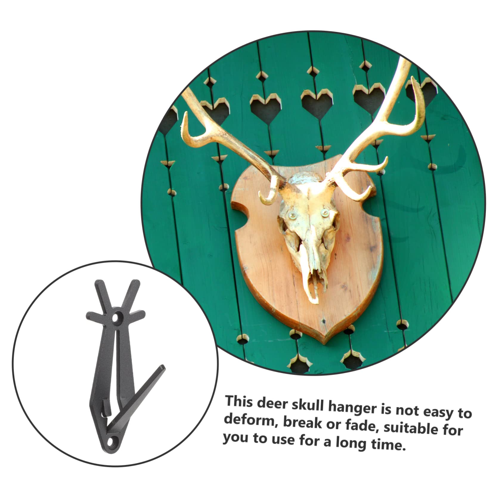 Amazon | OSALADI 6個 鹿の頭蓋骨フック スカル吊り下げフック 鹿の角