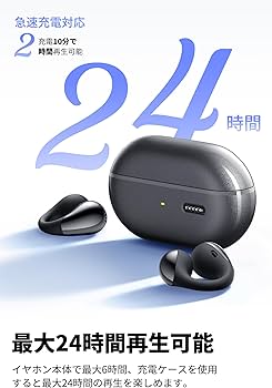 Amazon.co.jp: SOUNDPEATS CC イヤーカフイヤホン 【オープンイヤー
