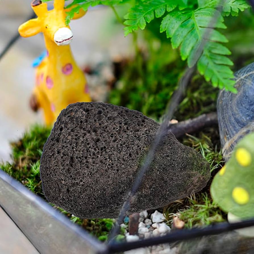 Amazon | Kisangel 溶岩石 約2〜4cm 盆栽 花壇 水槽 金魚 水草 苔盆栽