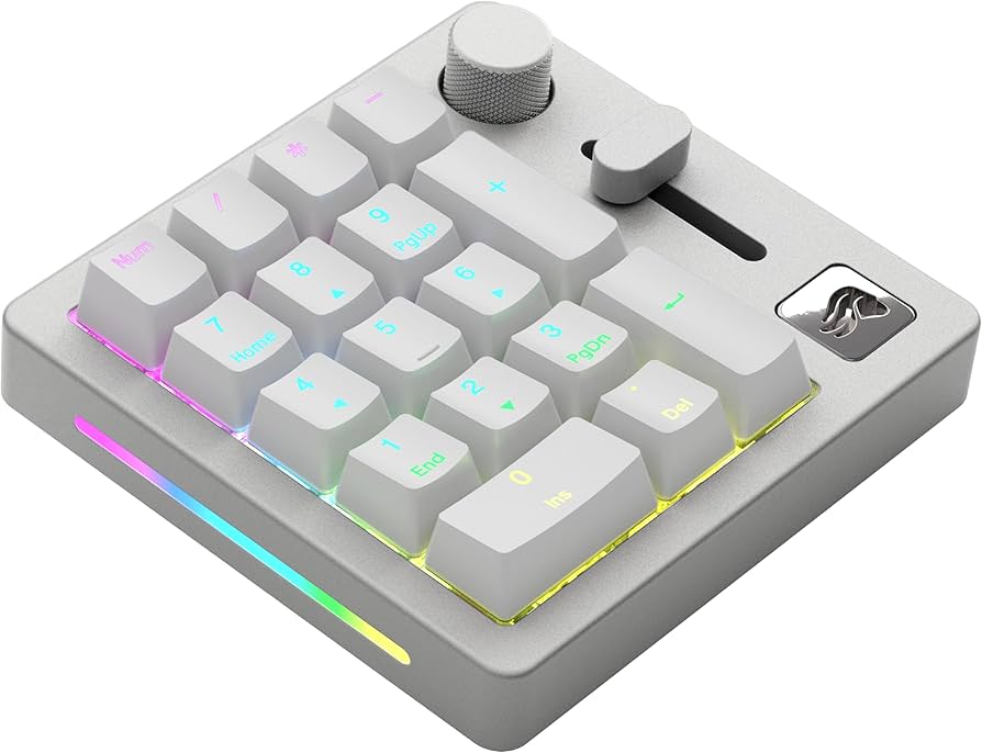 Amazon.co.jp: Glorious GMMK Numpad Prebuilt - White Ice ワイヤレス