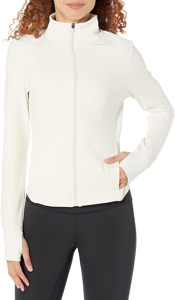 Amazon.com: Danskin Women's Full Zip Running Jacket, Birch, Small