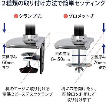 Amazon.co.jp: ERGOTRON エルゴトロン LX モニターアーム デスク