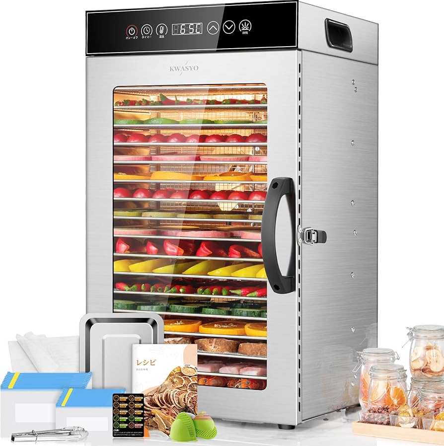 Amazon.co.jp: KWASYO フードドライヤー 18段食品乾燥機 ステンレス鋼