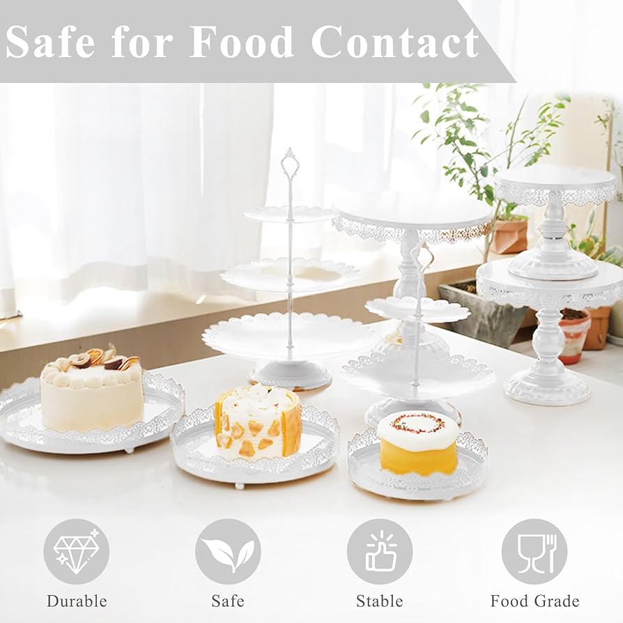 Amazon.com | JALANCY Set of 9 Cake Stands Metal Cupcake Stand Set