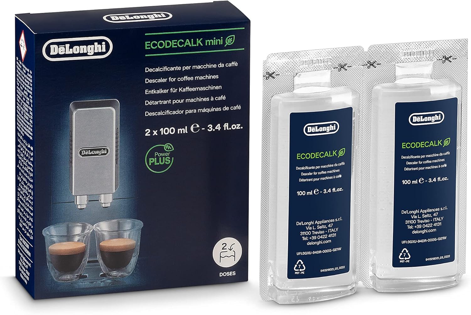 Amazon | デロンギ コーヒーマシン用除石灰剤 100ml×2本 deLonghi
