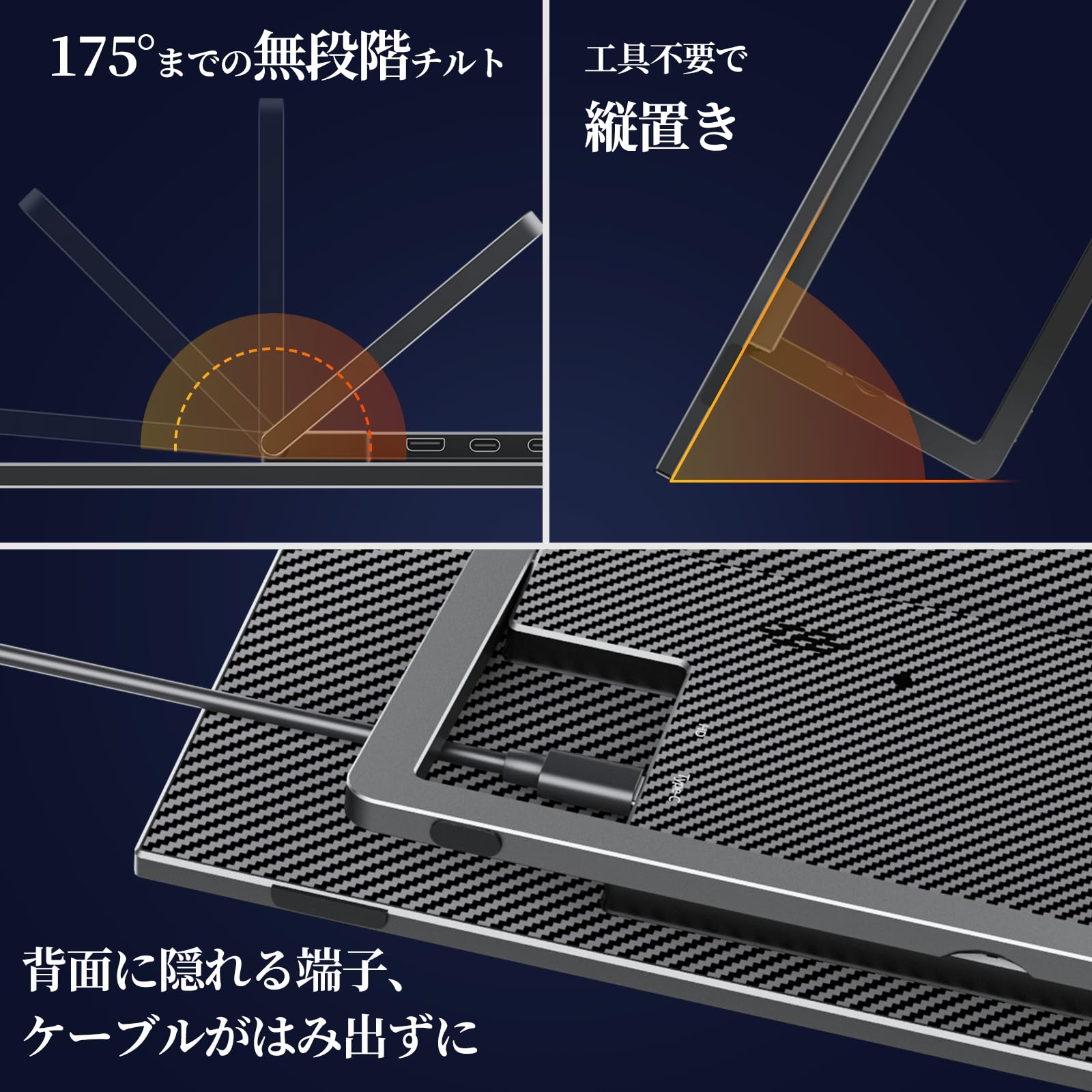 Amazon.co.jp: kksmart モバイルモニター 自立型 タッチパネル 15.6