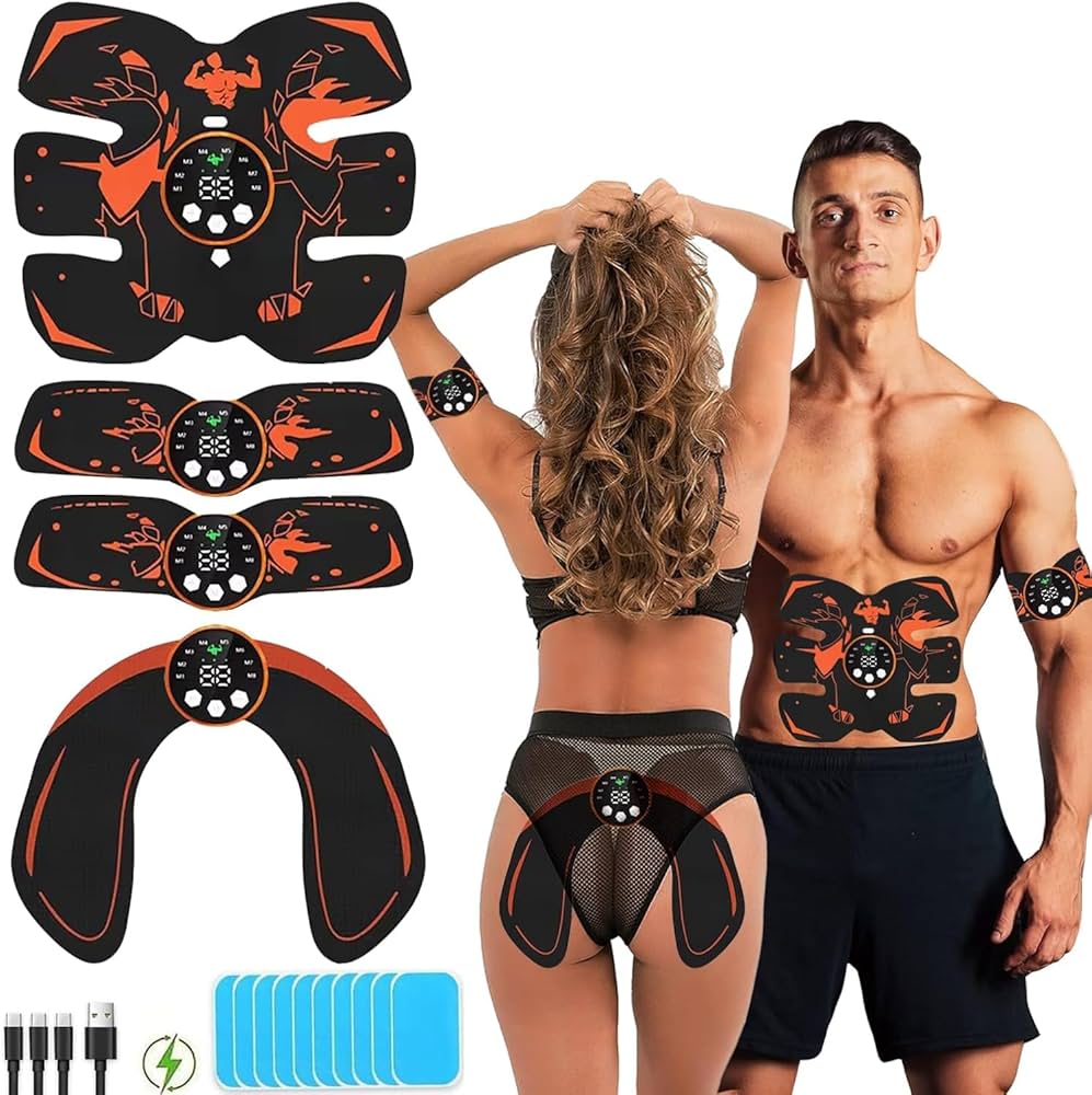 Amazon.co.jp: EMS 腹筋ベルト 最強モデル 腹筋マシーン 8種類モード