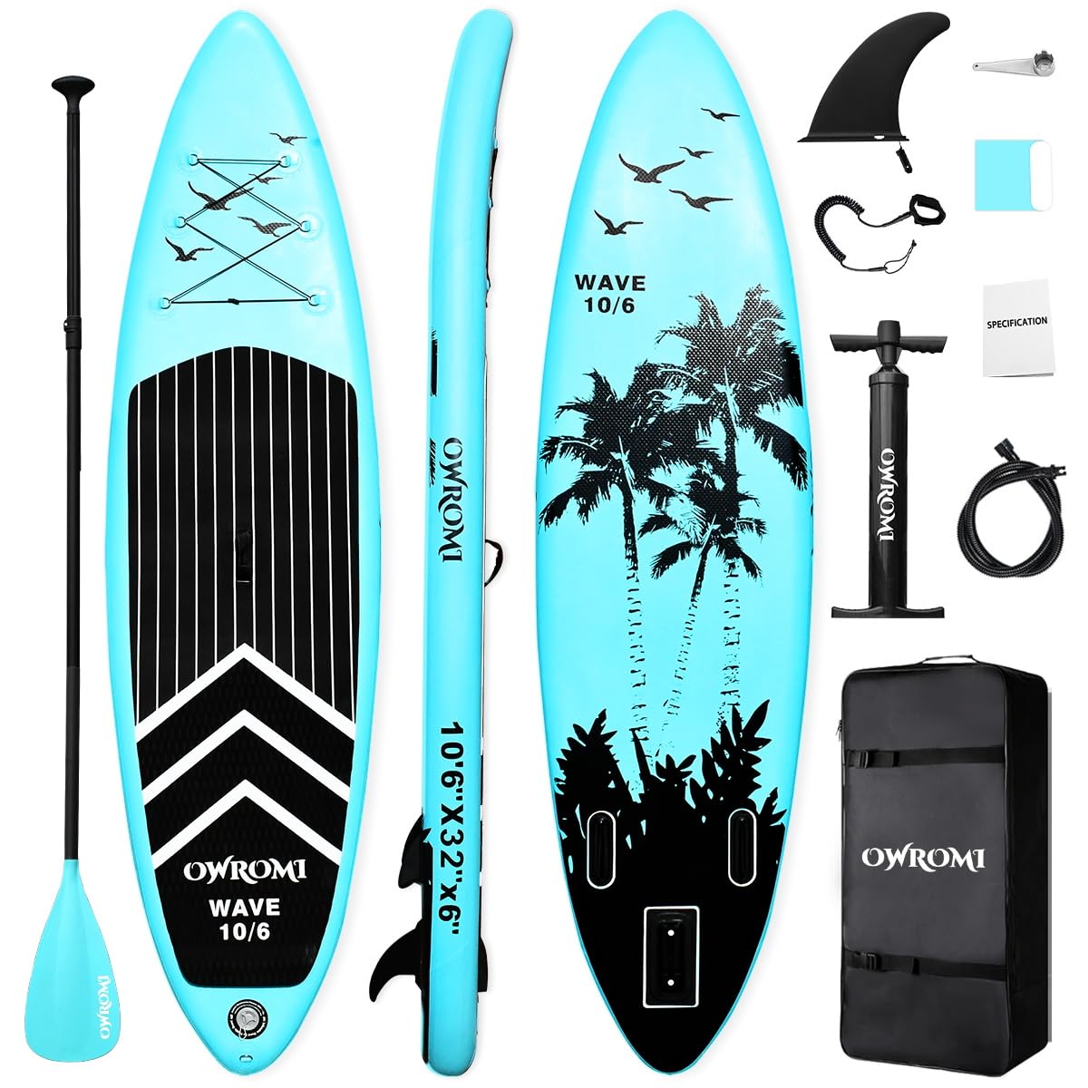 Amazon.com : SUP Inflatable Stand Up Paddle Board 10'6