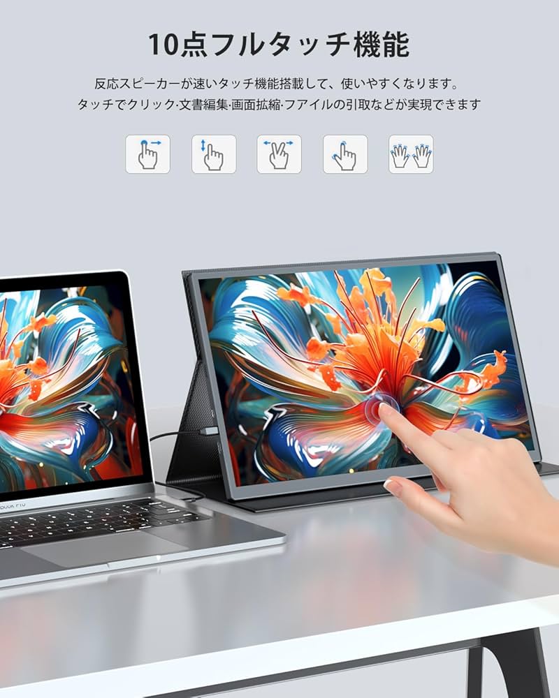 Amazon.co.jp: EVICIV モバイルモニター タッチパネル 18.5インチ