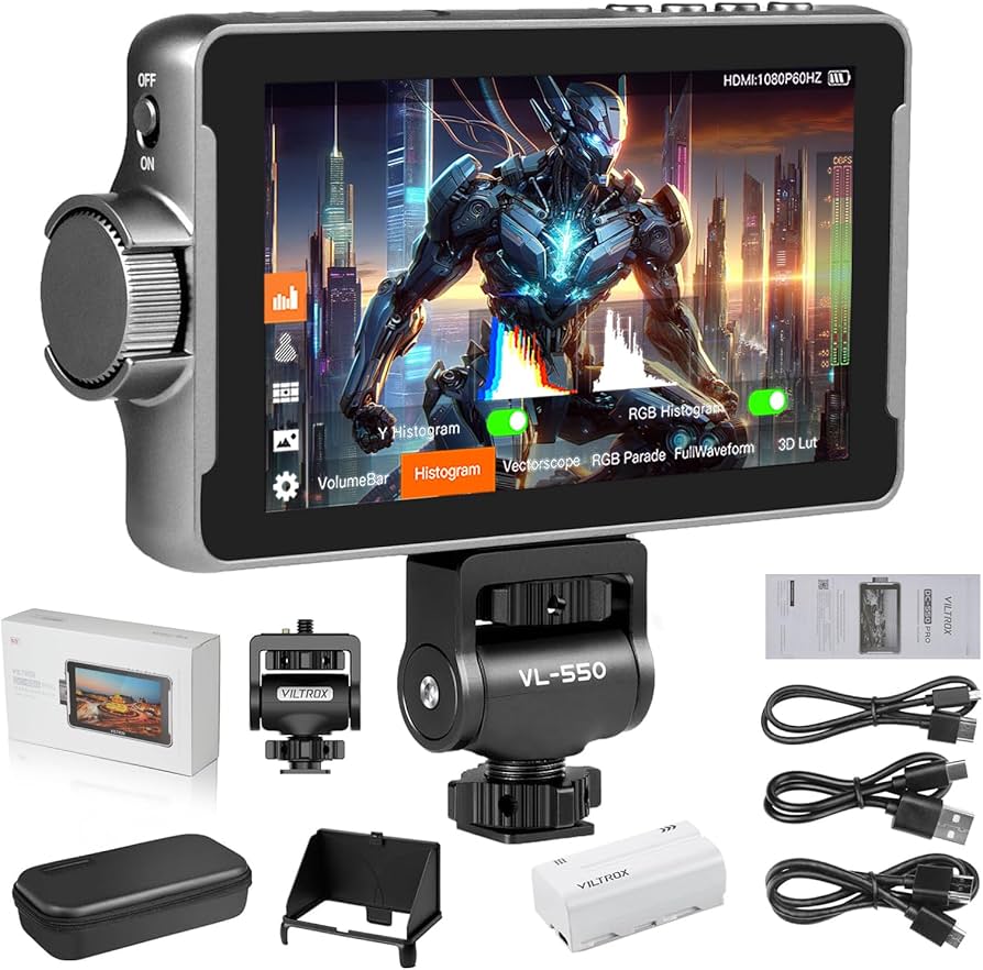 Amazon | VILTROX DC-550PRO 5.5インチ カメラビデオ モニター タッチ